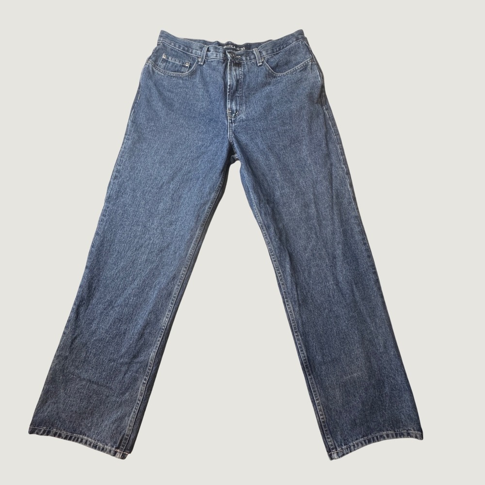 Vintage Nautica Jeans Jeans Womens 14 Basic Easy Fit Blue Dark High Rise 03P430